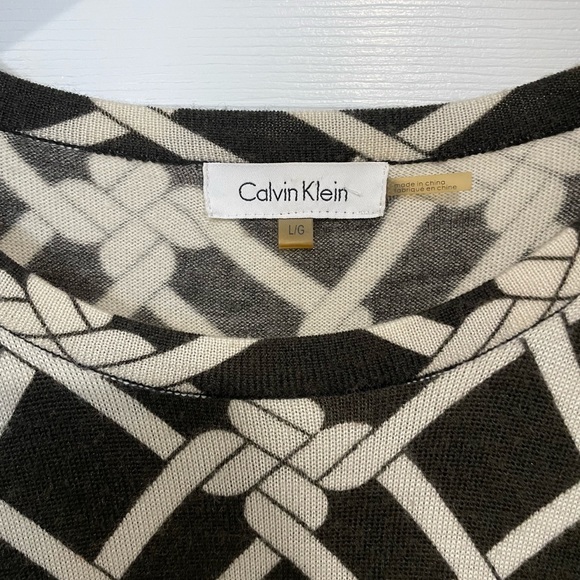 Calvin Klein Wool Dress Sz L - Picture 2 of 4